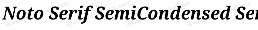 Noto Serif SemiCondensed SemiBold字体转换